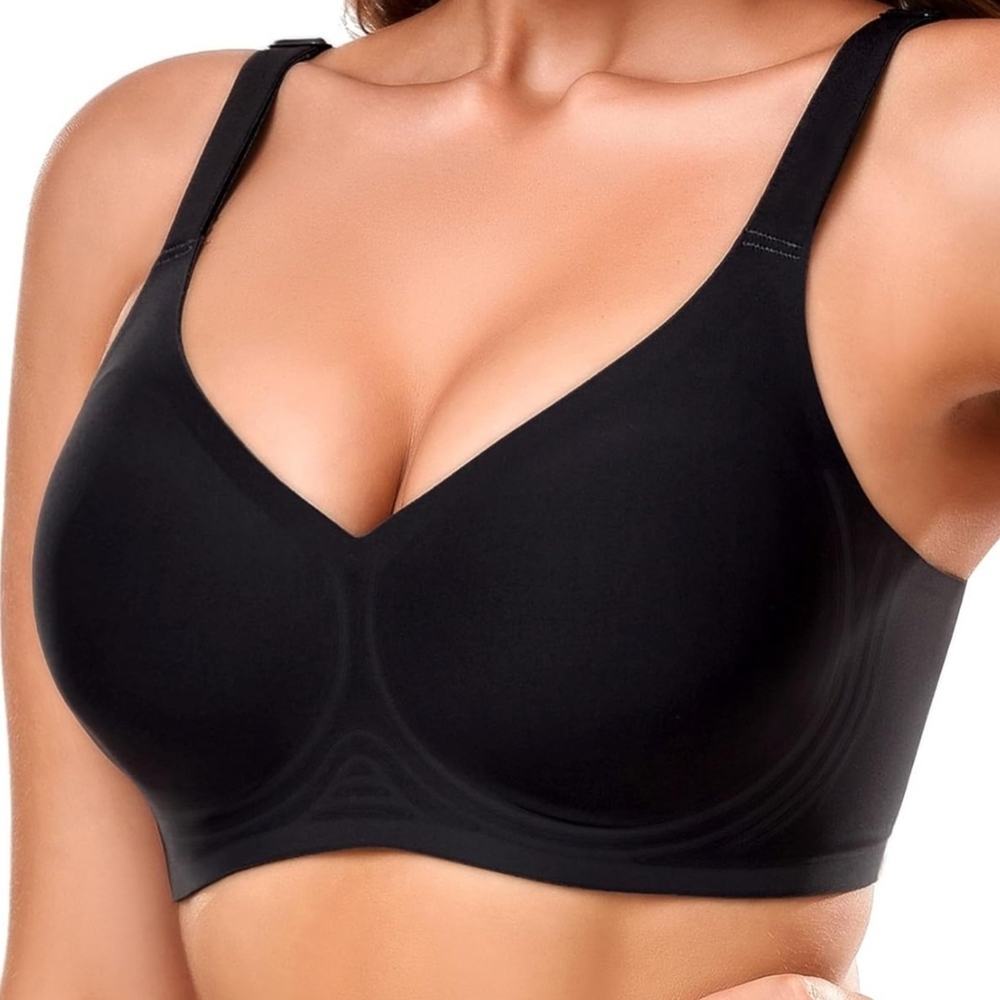 NWT Gailife Seamless Black Comfort Bra